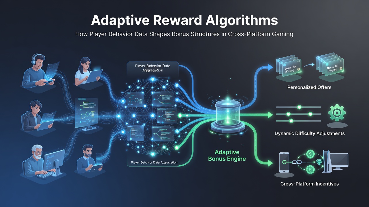 Analytics dashboard displaying player behavior metrics and dynamic bonus adjustments