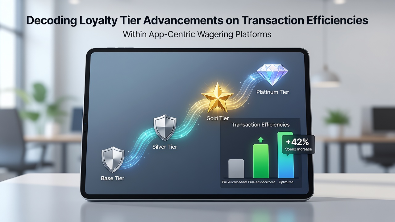 Analytics dashboard showing tier-based transaction speed improvements in a wagering app