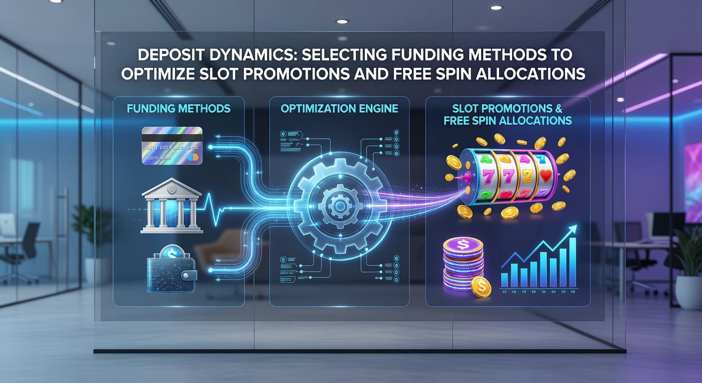 Chart showing deposit method comparisons with bars for bonus percentages, spin counts, and session lengths in vibrant slot-themed graphics