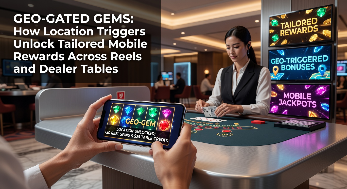 Geo-fenced map overlay on a mobile casino app, illustrating reward zones for slots and live dealer games near urban landmarks and casinos