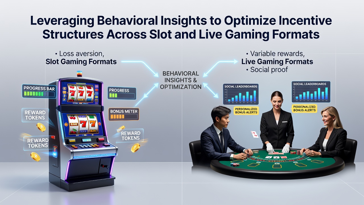 Behavioral insights applied to slot machine incentive design in casinos