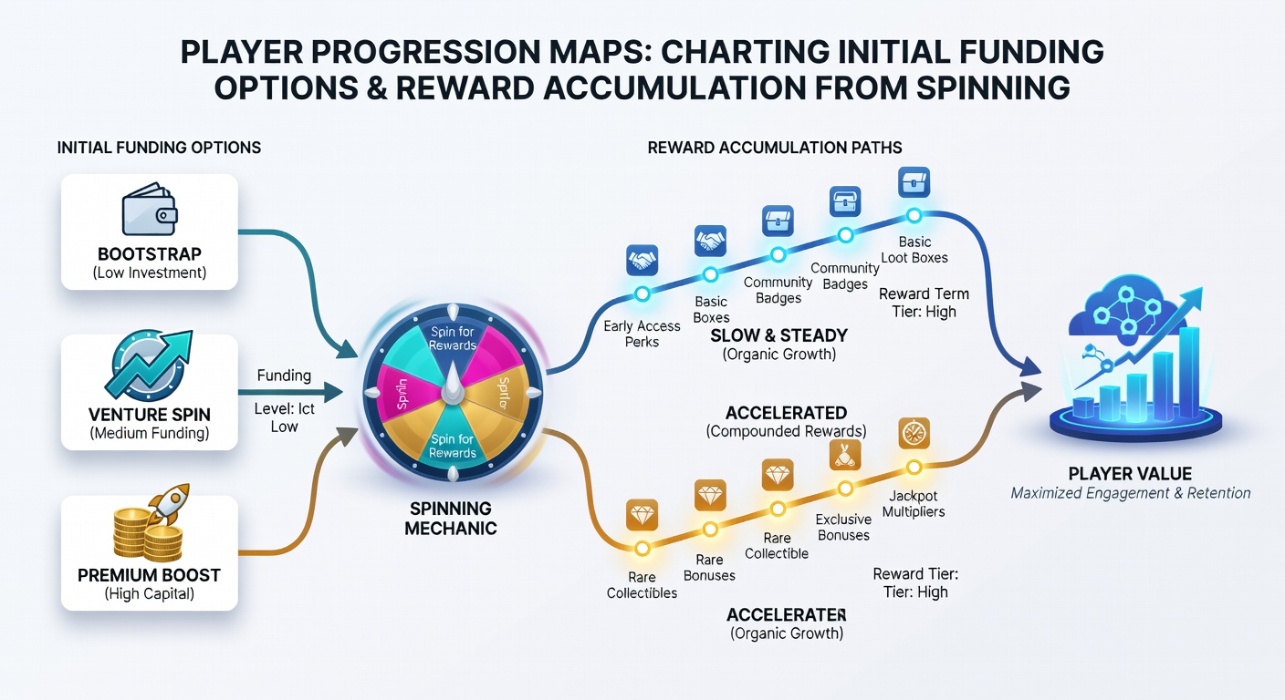 Infographic illustrating transitions from slot gameplay to live dealer tables with loyalty milestone markers