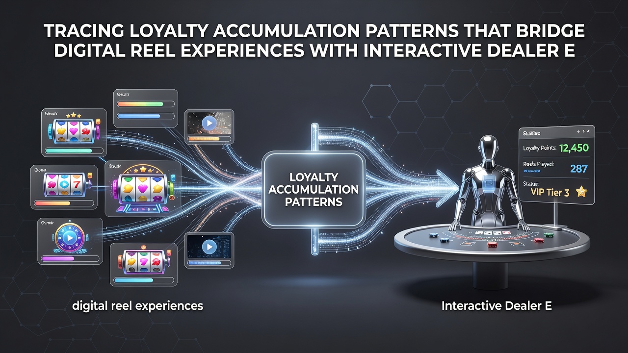 Loyalty dashboard displaying point transfers between slot reels and live dealer tables