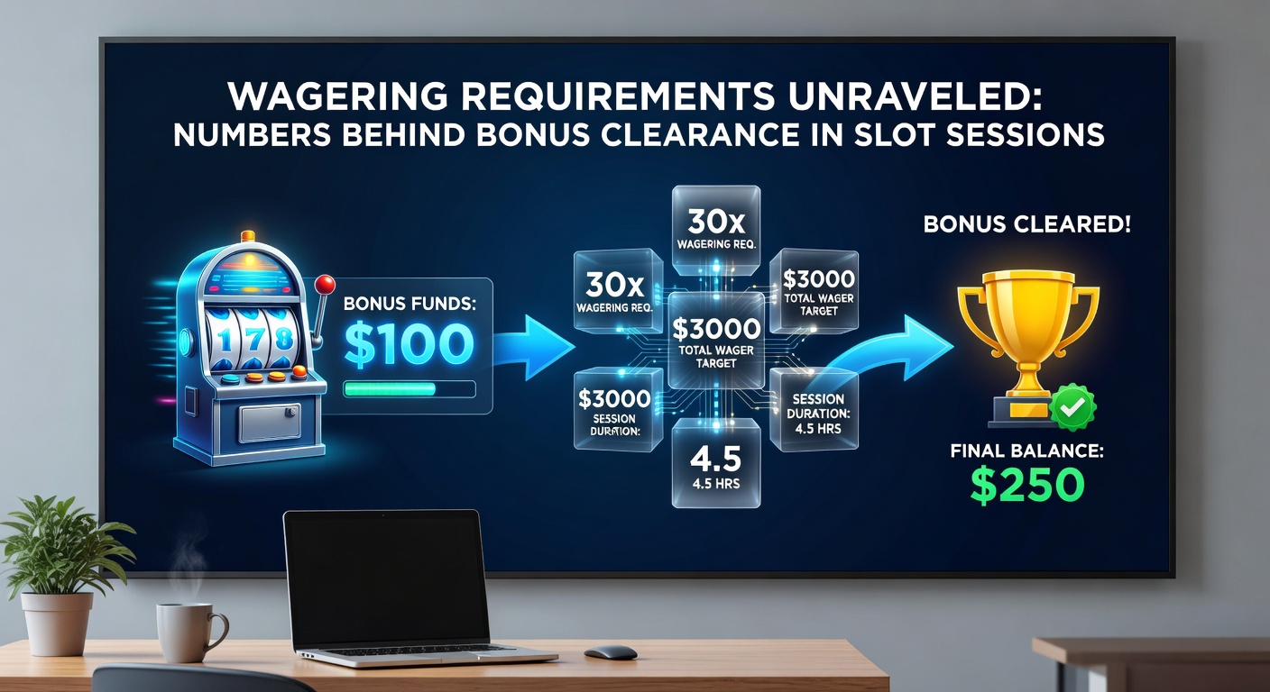 Chart depicting wagering progress curves for different slot RTPs and volatility levels during bonus clearance